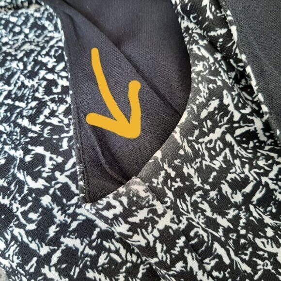 MICHAEL KORS Sleeveless Sheath Knee Length Dress Abstract Pattern B&W Sz M - Picture 14 of 15